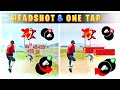 Headshot & One tap 🔥 || Free fire headshot setting tamil || M1887 & UMP One tap sensitivity ✅