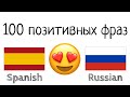 100 позитивных фраз +  комплиментов - Испанский + Русский - (носитель языка)