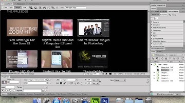 Create A Website Using Photoshop & Dreamweaver - Part 2