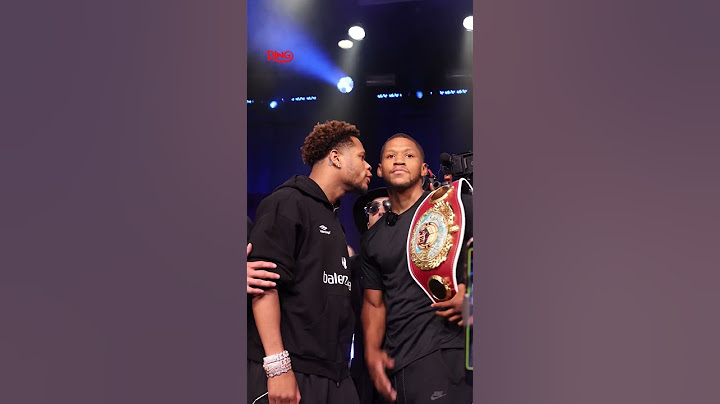 Devin Haney and Brian Norman Jr exchange shoves as they come face-to-face again ‼️