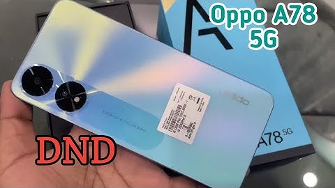 How To Enable Do Not Disturb Setting In Oppo A78 5G, Dnd Setting Kaise Enable Kare