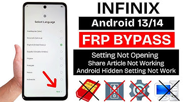 All Infinix 2025 : Android 13/14 GOOGLE/FRP BYPASS (Without Pc) Setting Not Opening - NEW METHOD