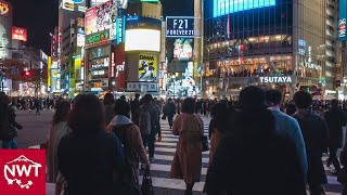 Walking around Shibuya, Tokyo by night - Long Take【東京・渋谷/夜景】 4K
