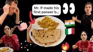 Mr. P makes his first paneer b…. | Italian 🇮🇹 cooks | Indian 🇮🇳 food