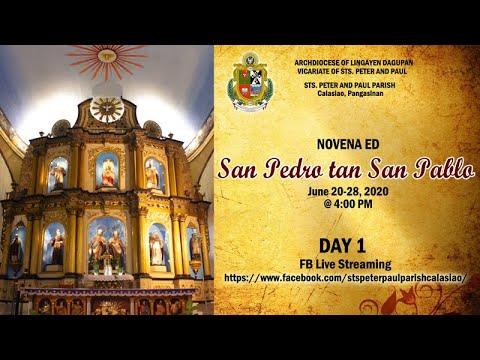 DAY 1 Pangasinan Novena to Sts. Peter & Paul