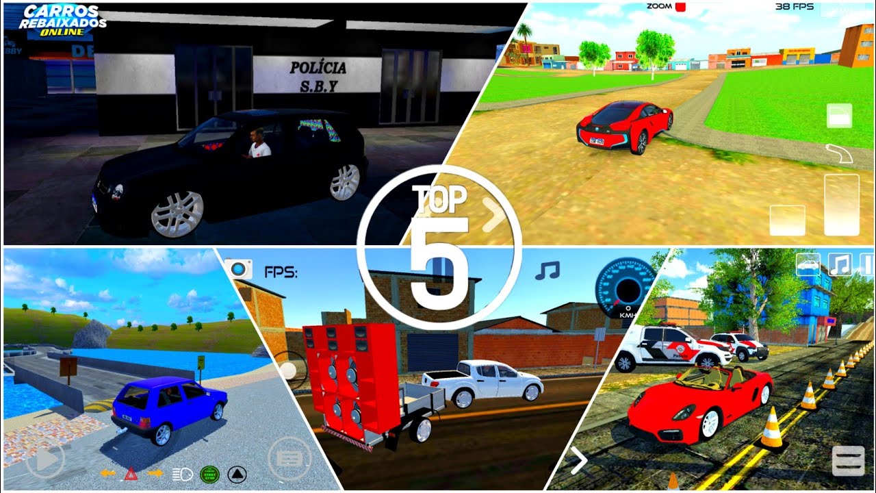 Top 5 Melhores Jogos de Carros Rebaixados para Android com oficina e Som  Automotivo! 
