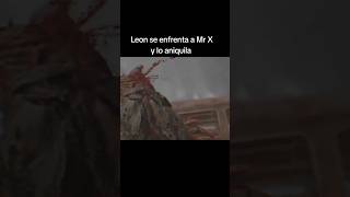 LEON VS MR X BATALLA COMPLETA #residentevil #residentevilrequiem #residentevil9 #leonskennedy