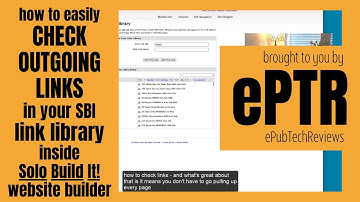 How to Easily Check Outgoing Links in Solo Build It