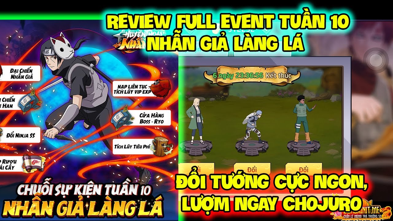 re:legend wiki  New 2022  Huyền Thoại Nhẫn Giả - Review Full Event TUẦN 10 NHẪN GIẢ LÀNG LÁ Đổi Tướng Cực Ngon, Lượm CHOJURO