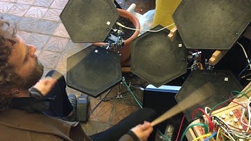 Greg Fox drumming on Bastl Modular thru the Kong module