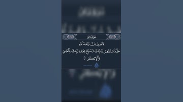 #فاصبر ان وعد الله حق...... سورة غافر