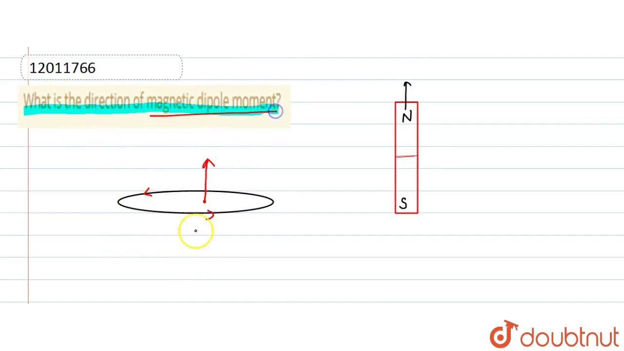 boliger Tegne Forgænger What is the direction of magnetic dipole moment? - YouTube