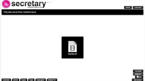 Secretary CMS for flash