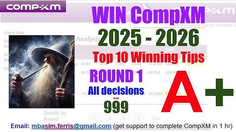 CompXM round 1 guide to win 999 - CompXM Guide to get Top Results