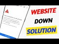 Chrome "Connection is not private" Problem Solution | Website Down Fix