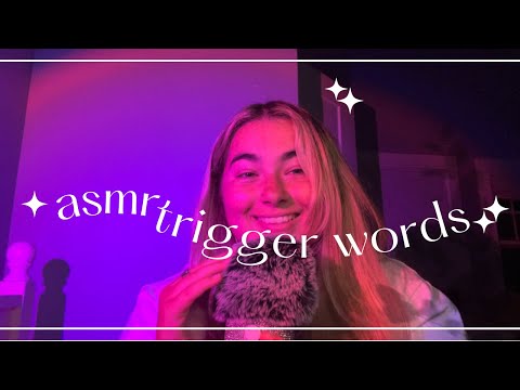 asmr trigger words (clicky, sensitive whisper, cupped whispers, fluffy mic cover)