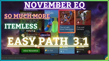 MCOC | EQ 3.1 | Easy Path | November EQ | SO MUCH MORE | Itemless |