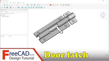 FreeCAD Design Tutorial: door latch