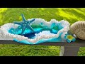 #1119 Incredible 'Foam' Effect In This Ocean Wave Resin Sculptured Bowl