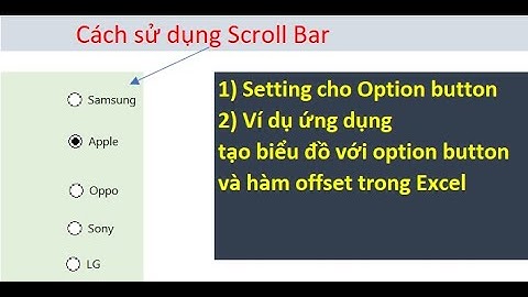 Bài 16: Cách sử dụng option button
