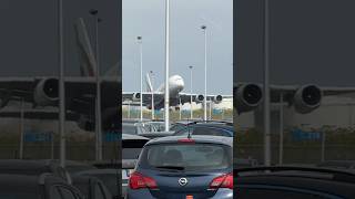 Airbus A380 - 861 Emirates Amsterdam To Dubai Take-Off At Amsterdam Schiphol Airport