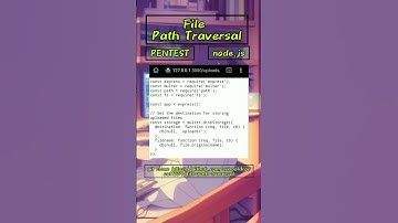 File Path Traversal : View Source Code NodeJS App #pentest #nodejs #ethicalhacking
