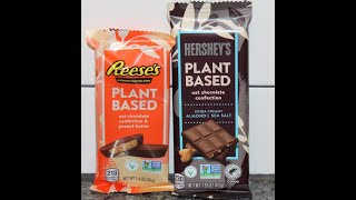 Plant Based Reese’s Peanut Butter Cups and Hershey’s Almond & Sea Salt Review