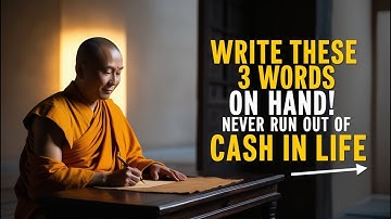 Write These 3 NUMBERS on your hand AND YOU WILL never be short OF MONEY | Money Abundance Buddhism