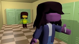 Susie Eats The Chalk Deltarune 3D Surreal Animation