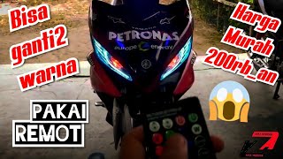 pasang led pada motor Jupiter MX new,agar cahaya fokus#vlog3