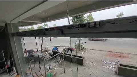 Video cửa trượt tự động 2 cánh H&T KOREA