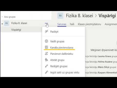 Microsoft Teams: 4. Grupas izveidošana