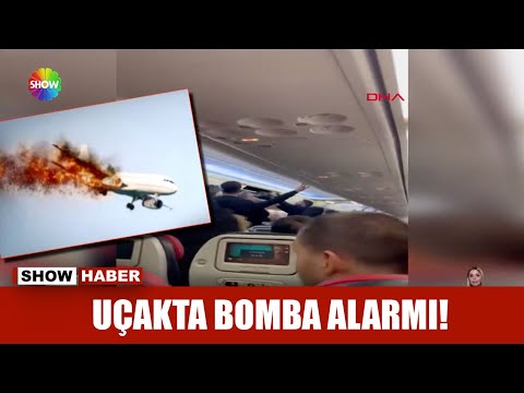 Uçakta bomba alarmı!