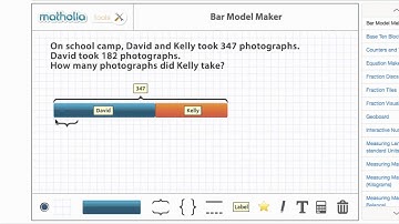 Part-Whole Bar Model for Subtraction