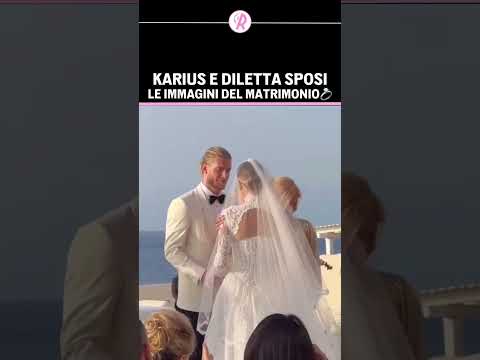 DILETTA LEOTTA e LORIS KARIUS | Le immagini del MATRIMONIO🤵‍♂️👰‍♀️💍#dilettaleotta #karius