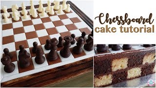 CHESSBOARD CAKE TUTORIAL | Abbyliciousz The Cake Boutique