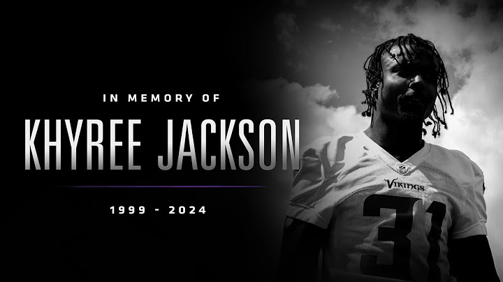 Vikings Rookie Khyree Jackson In Fatal Car Crash