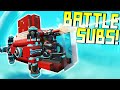 We Rigged Subs With Explosives And Battled Underwater! - Scrap Mechanic Multiplayer Monday