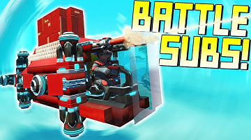 We Rigged Subs With Explosives And Battled Underwater! - Scrap Mechanic Multiplayer Monday