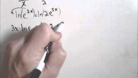 Solving an Expoential Equation Using Natural Log