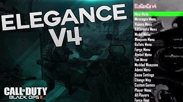 BO2 Mod Menu Elegance V4 No Jailbreak Ps3,Xbox 360 Free Download