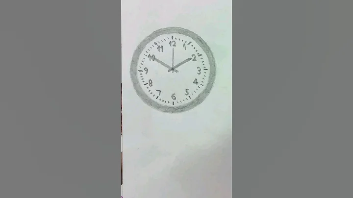 How to draw clock ? | घड़ी का चित्र कैसे बनाएं ? | #drawing #clock #pencil #shorts