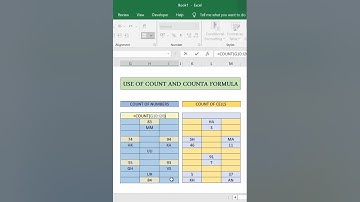 Excel COUNT vs COUNTA: What