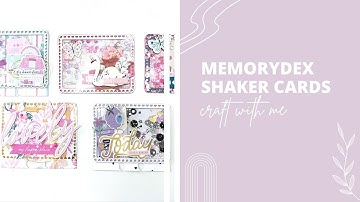 Memorydex Shaker Cards - Craft with me ✨   @Scrapdiva29  #scrapdivadesigns