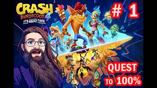 Quest to 106% [CRASH BANDICOOT 4: IT'S ABOUT TIME] Let's Start The Hardest Crash Game - Part 1 screenshot 2