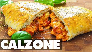 Pepperoni and Sausage Calzone - Dished #Shorts