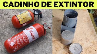 Como fazer cadinho  de Extintor  para fundição  de alumínio