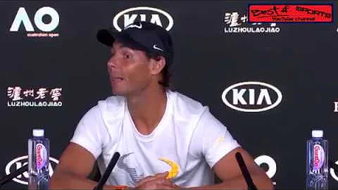 Rafael Nadal's funny reaction to the sleeping reporter