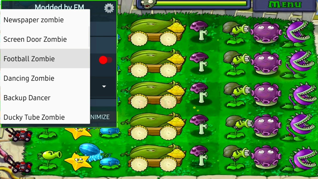 Plants Vs Zombies V3.3.2 - Update Mod Menu 