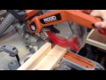 How to make half-laps on the sliding miter saw